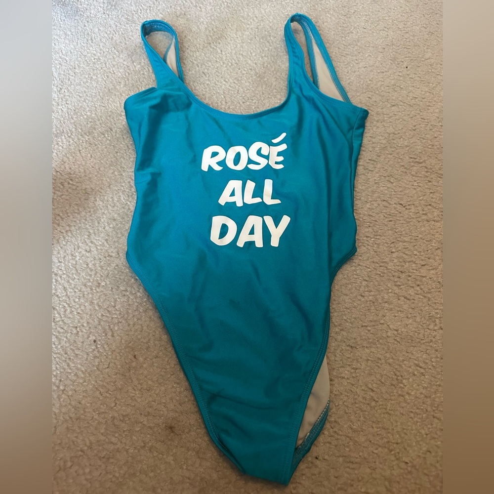 Women's bathing suit, size M/L, turquoise. Barely worn.